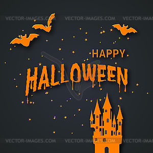 Halloween scary night vector illustration - vector image