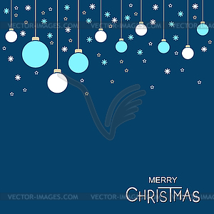 Christmas and New Year vector illustration - color vector clipart
