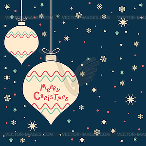 Christmas and New Year cartoon vector illustration - vector clipart