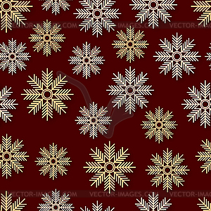 Christmas and New Year seamless vector pattern - vector EPS clipart
