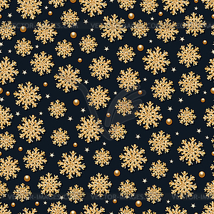 Christmas and New Year seamless vector pattern - vector clipart