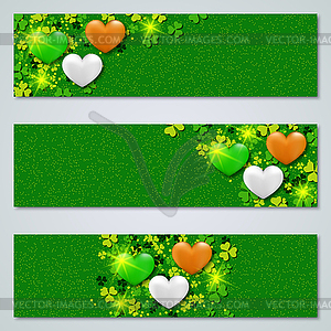 St.Patrick`s Day banners collection - vector image