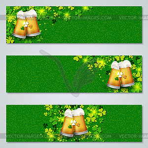 St.Patrick`s Day banners collection - vector image