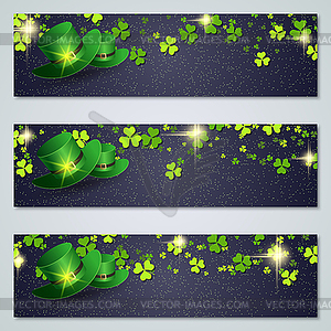 St.Patrick`s Day banners collection - vector image