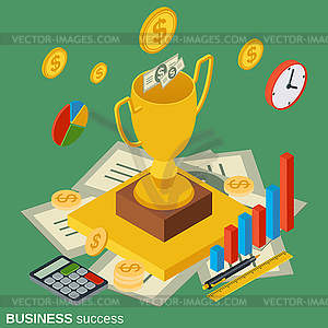 Business success vector concept - vector clip art