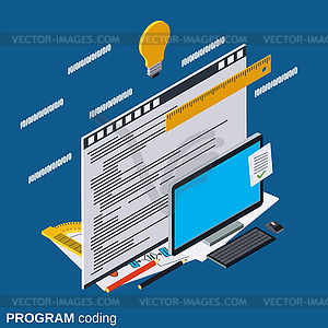 Application development vector concept - vector image