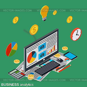 Business analytics vector concept - vector image