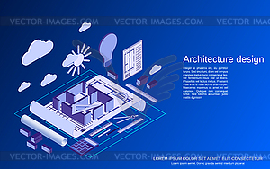 Architecture design vector concept - vector image