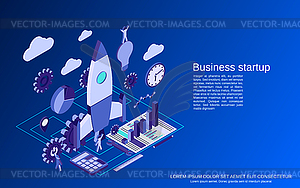 Business startup vector concept - vector clipart