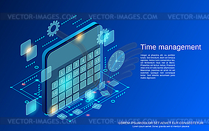 Time management vector concept - vector image