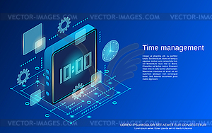 Time management vector concept - vector image