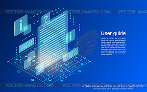Векторная концепция руководства пользователя - изображение в векторном виде