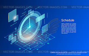 Schedule vector concept - vector image