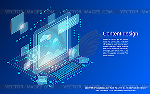 Content design vector concept - vector image