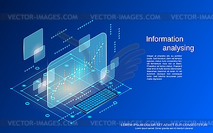 Information analyzing vector concept - vector clip art