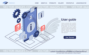 User guide vector concept - vector clipart