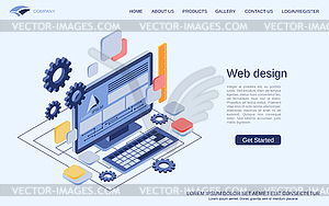 Web design vector concept - vector image