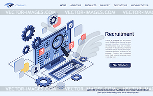 Recruitment vector concept - vector image