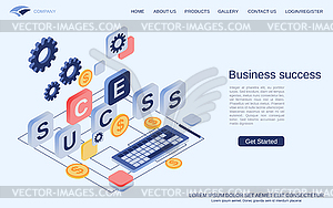 Business success vector concept - vector image