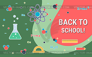 Back to school vector concept - vector clipart