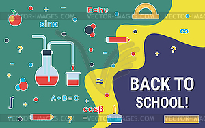 Back to school vector concept - vector clipart