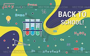 Back to school vector concept - vector image