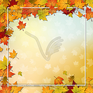 Autumn style vector background - vector clip art