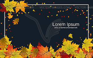 Autumn style vector background - vector clip art