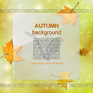 Autumn style vector background - vector clip art