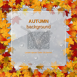 Autumn style vector background - vector clipart