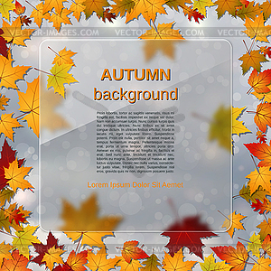 Autumn style vector background - vector image