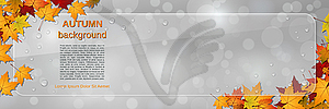 Autumn style vector banner - vector image