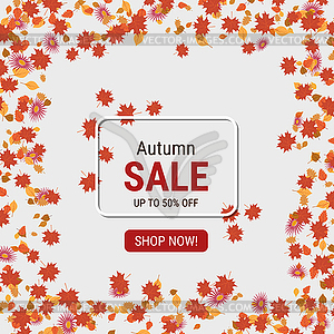 Autumn sale vector illustration - vector clipart