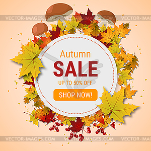 Autumn style vector illustration - color vector clipart