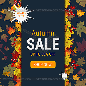 Autumn style elegant vector background - vector image