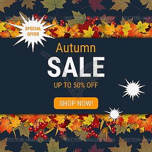 Autumn style elegant vector background - vector image