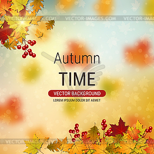 Autumn style elegant vector background - vector image