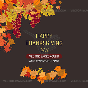 Happy Thanksgiving Day vector illustration - vector EPS clipart