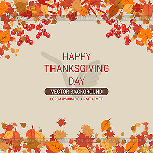 Happy Thanksgiving Day vector illustration - vector clipart