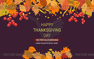 Happy Thanksgiving Day vector illustration - vector clipart