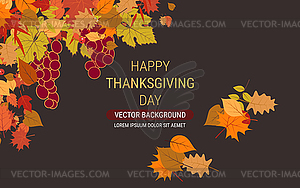 Happy Thanksgiving Day vector illustration - vector image