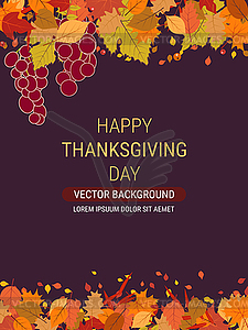 Счастливого Дня благодарения векторная иллюстрация - изображение в векторном виде
