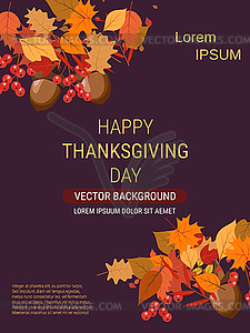 Happy Thanksgiving Day vector illustration - vector clipart