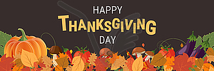 Happy Thanksgiving Day vector illustration - vector clipart