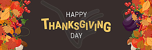 Happy Thanksgiving Day vector illustration - vector image