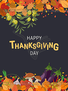 Happy Thanksgiving Day vector illustration - vector image