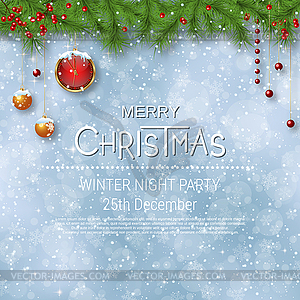 Christmas and New Year luxury vector illustration - vector clip art