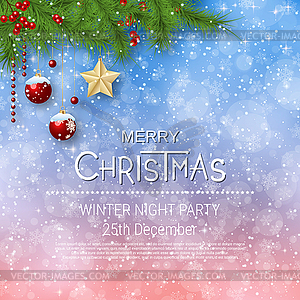 Christmas and New Year luxury vector illustration - vector clipart