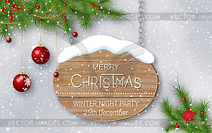 Christmas and New Year luxury vector illustration - vector clip art