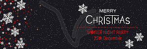 Christmas and New Year luxury vector illustration - vector image
